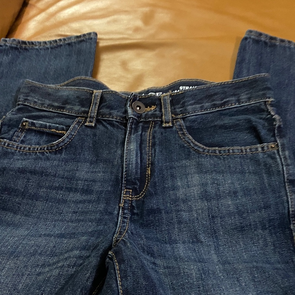 The Children’s Place Boy’s Size 10 Dark Blue Slim Straight Jeans